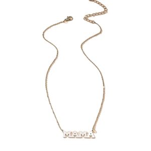 Silver MAMA Necklace